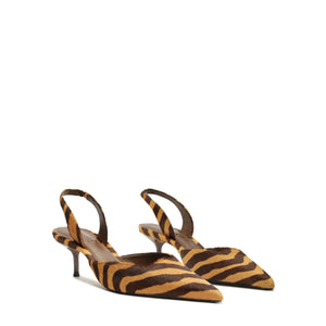 Paola Mid Sandal in Natural