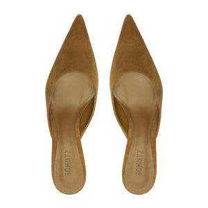 Julie Suede Pump in Dried Pistachio