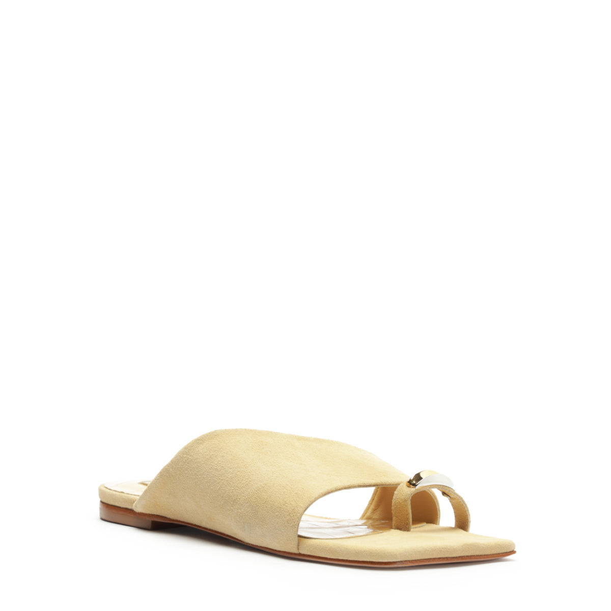 Jodie Nubuck Sandal in Pearl