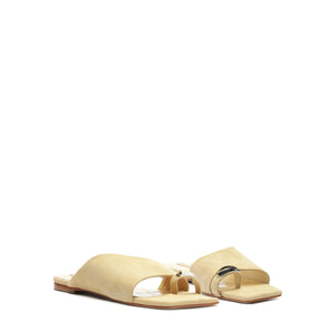 Jodie Nubuck Sandal in Pearl