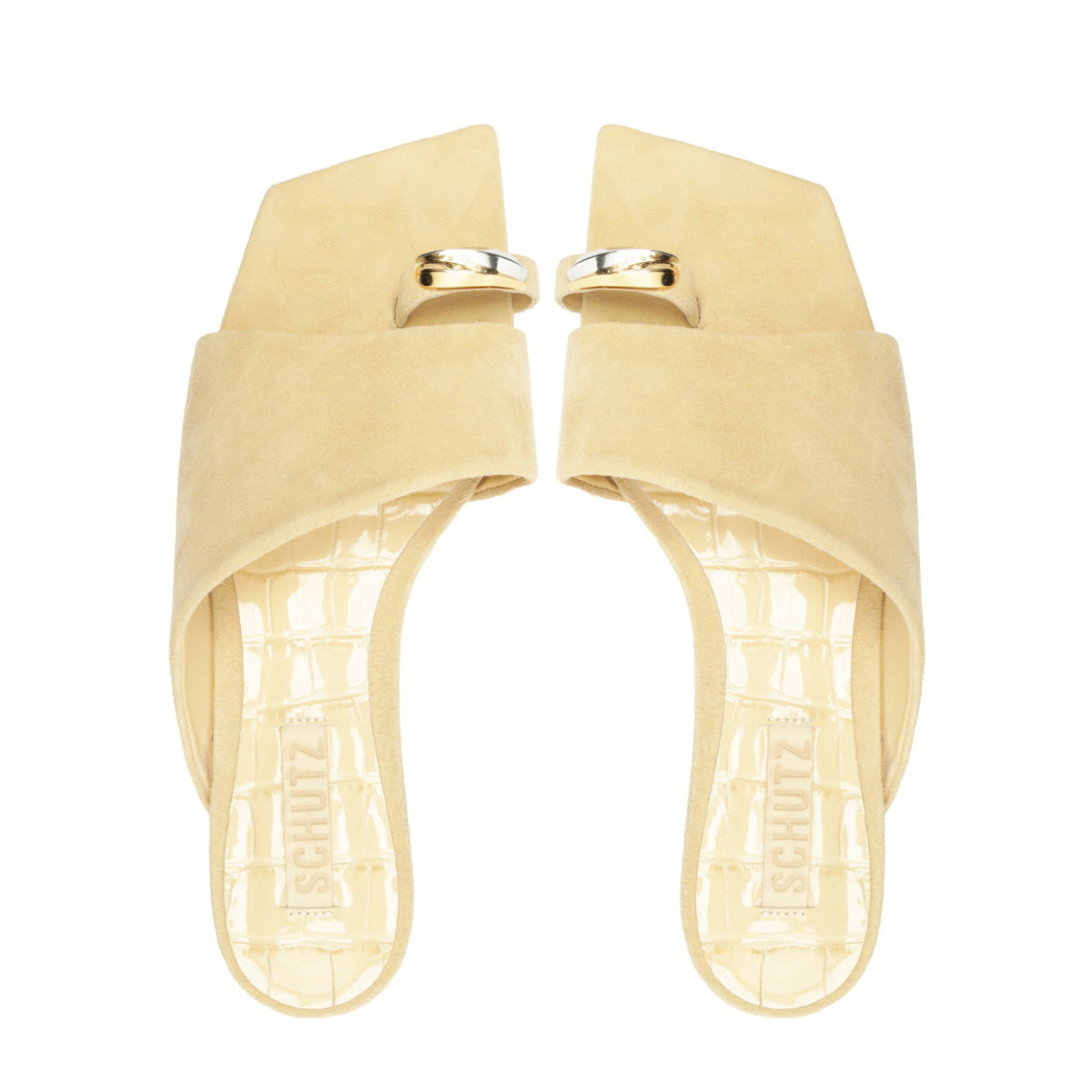 Jodie Nubuck Sandal in Pearl