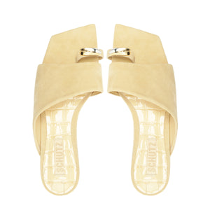 Jodie Nubuck Sandal in Pearl