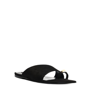 Jodie Nubuck Sandal in Black