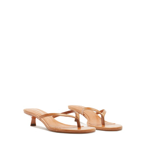 Carolyn Leather Sandal in Earth Clay
