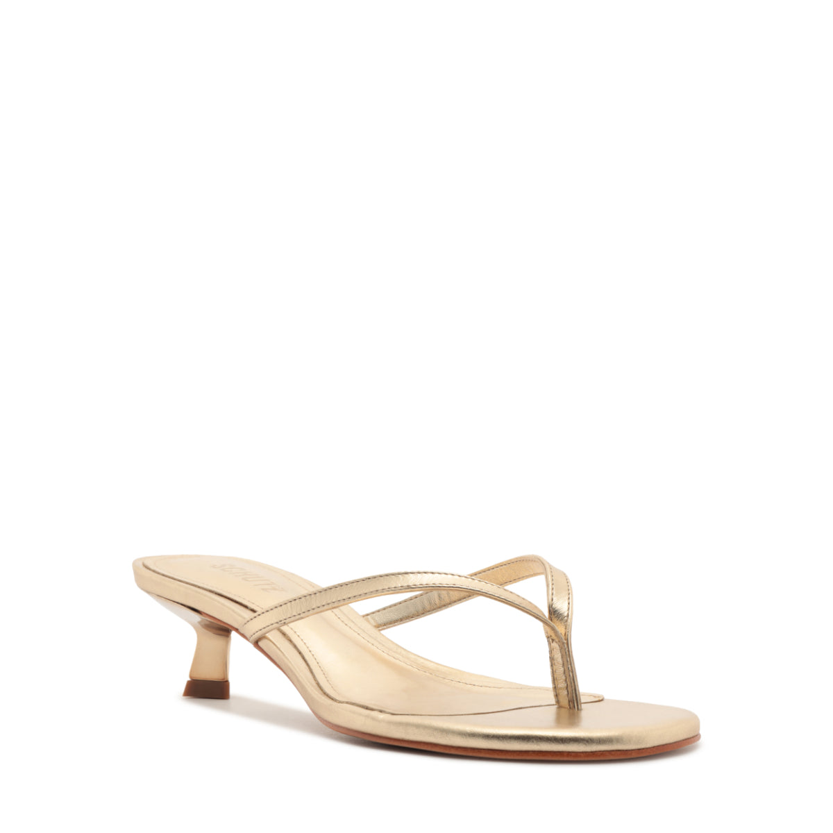 Carolyn Metallic Sandal in Platinum