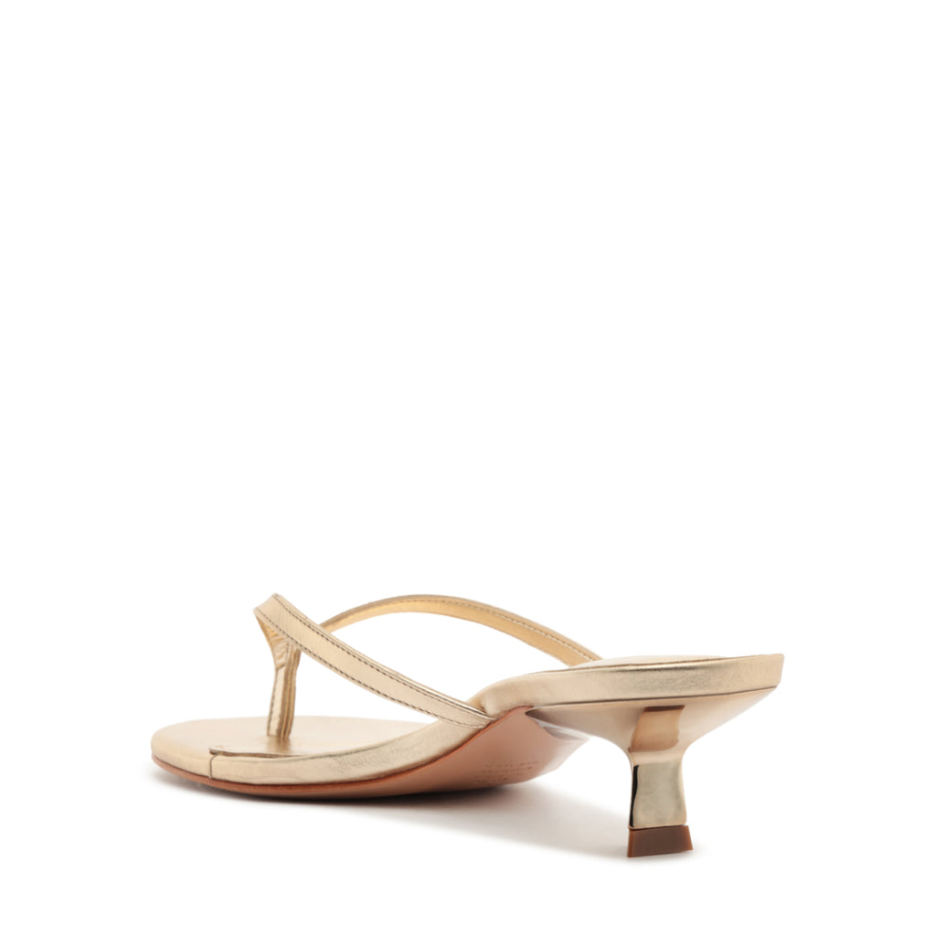 Carolyn Metallic Sandal in Platinum