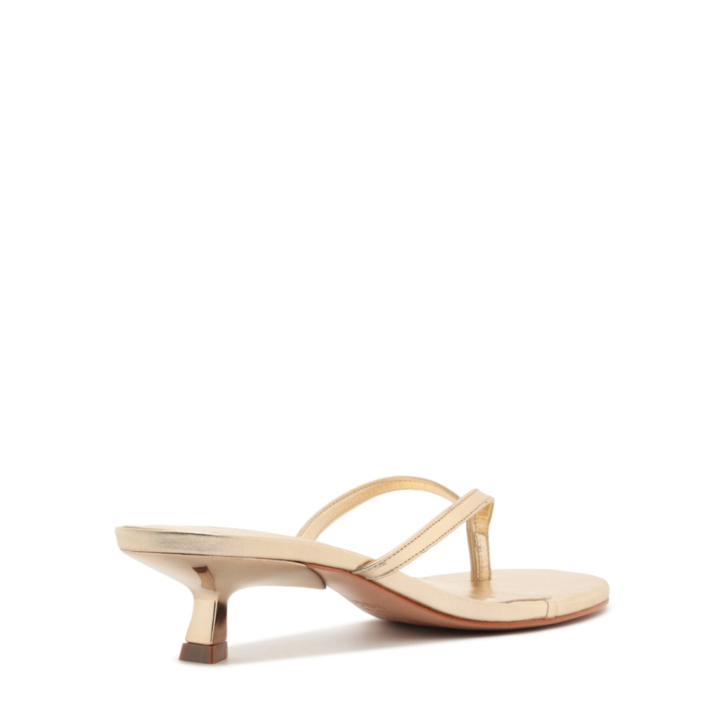 Carolyn Metallic Sandal in Platinum