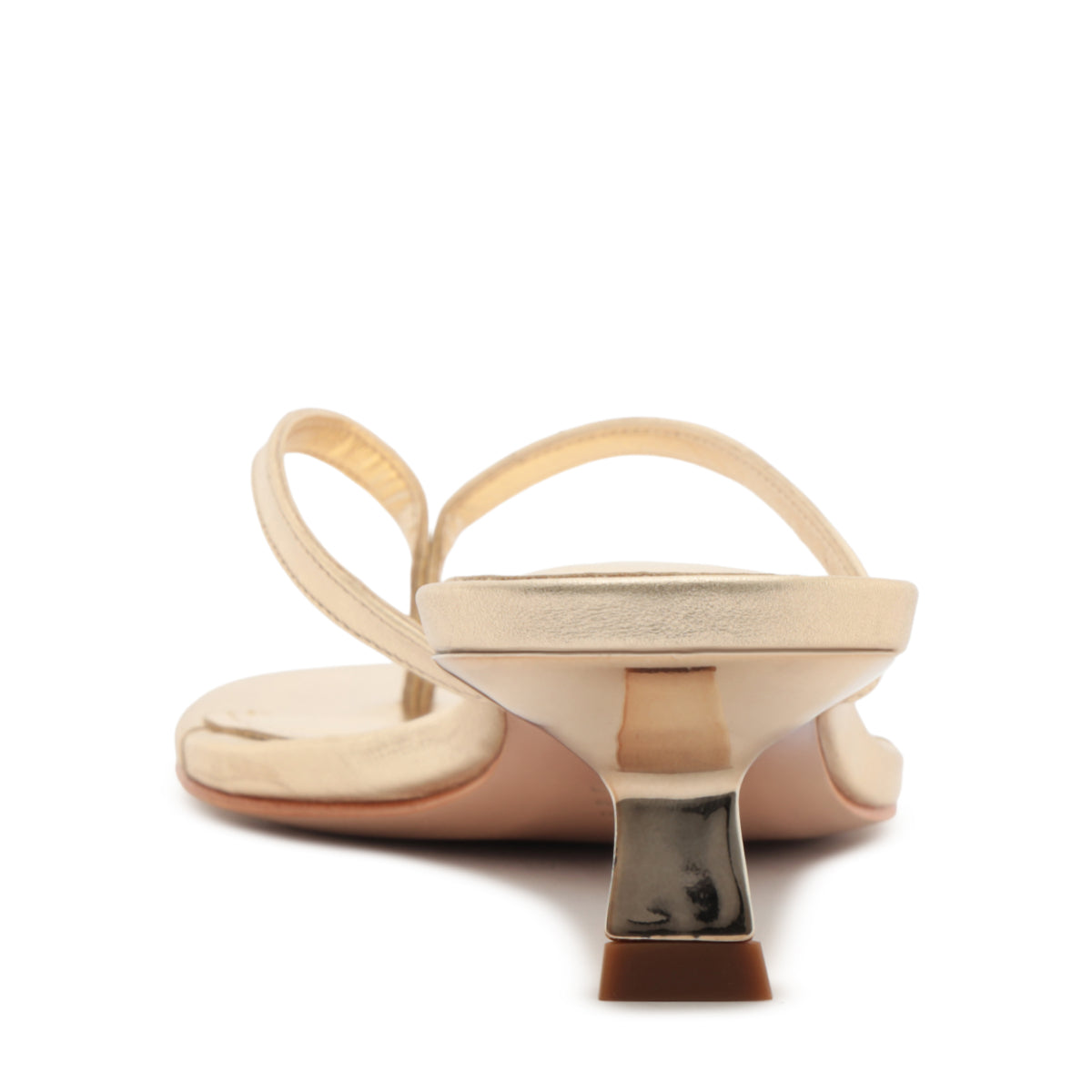 Carolyn Metallic Sandal in Platinum