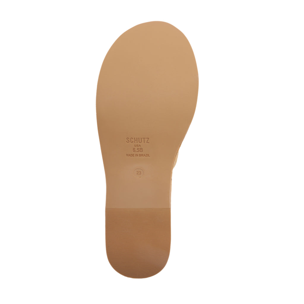 Dalle Studs Suede Sandal in Light Wood