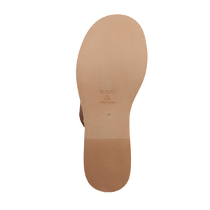 Dalle Studs Suede Sandal in Root Brown