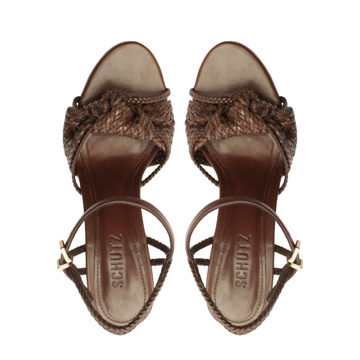 Kalina Platform Sandal in Root Brown