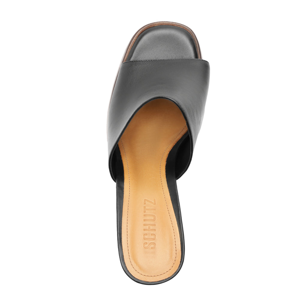 Rowan Leather Sandal in Black