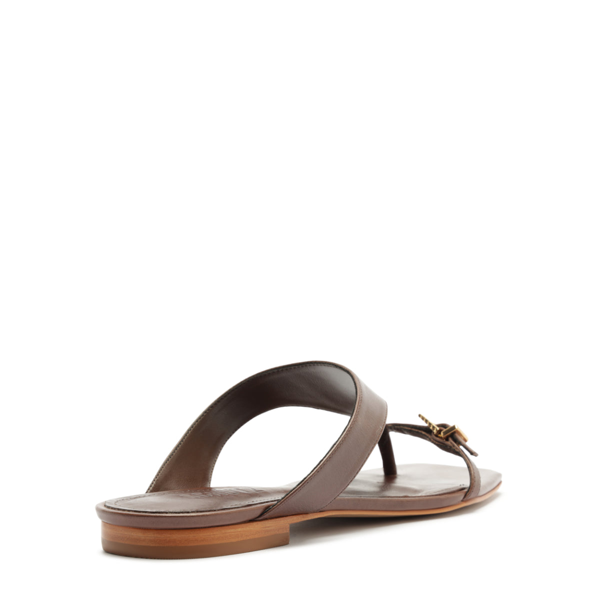 Tana Leather Sandal in Root Brown