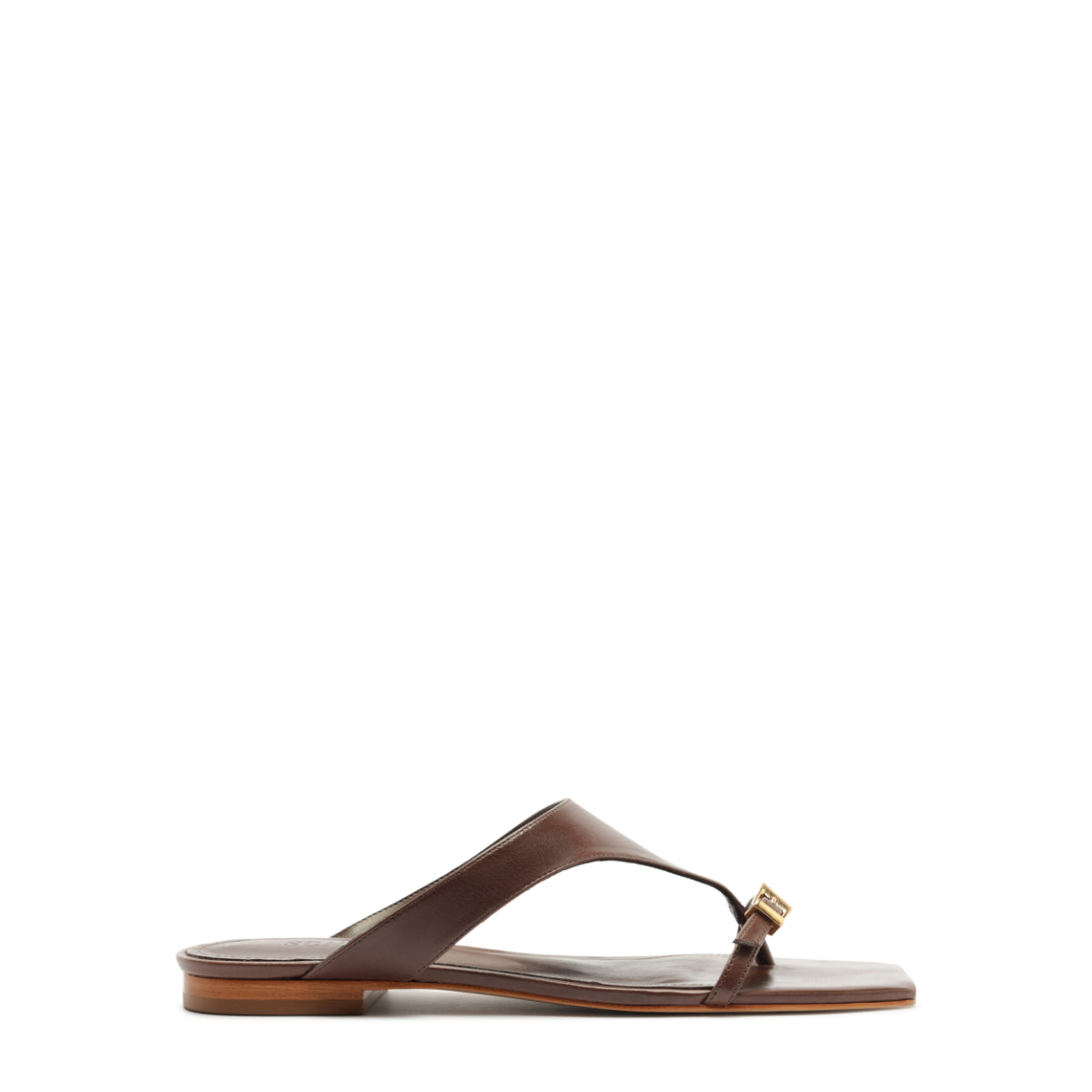 Tana Leather Sandal in Root Brown