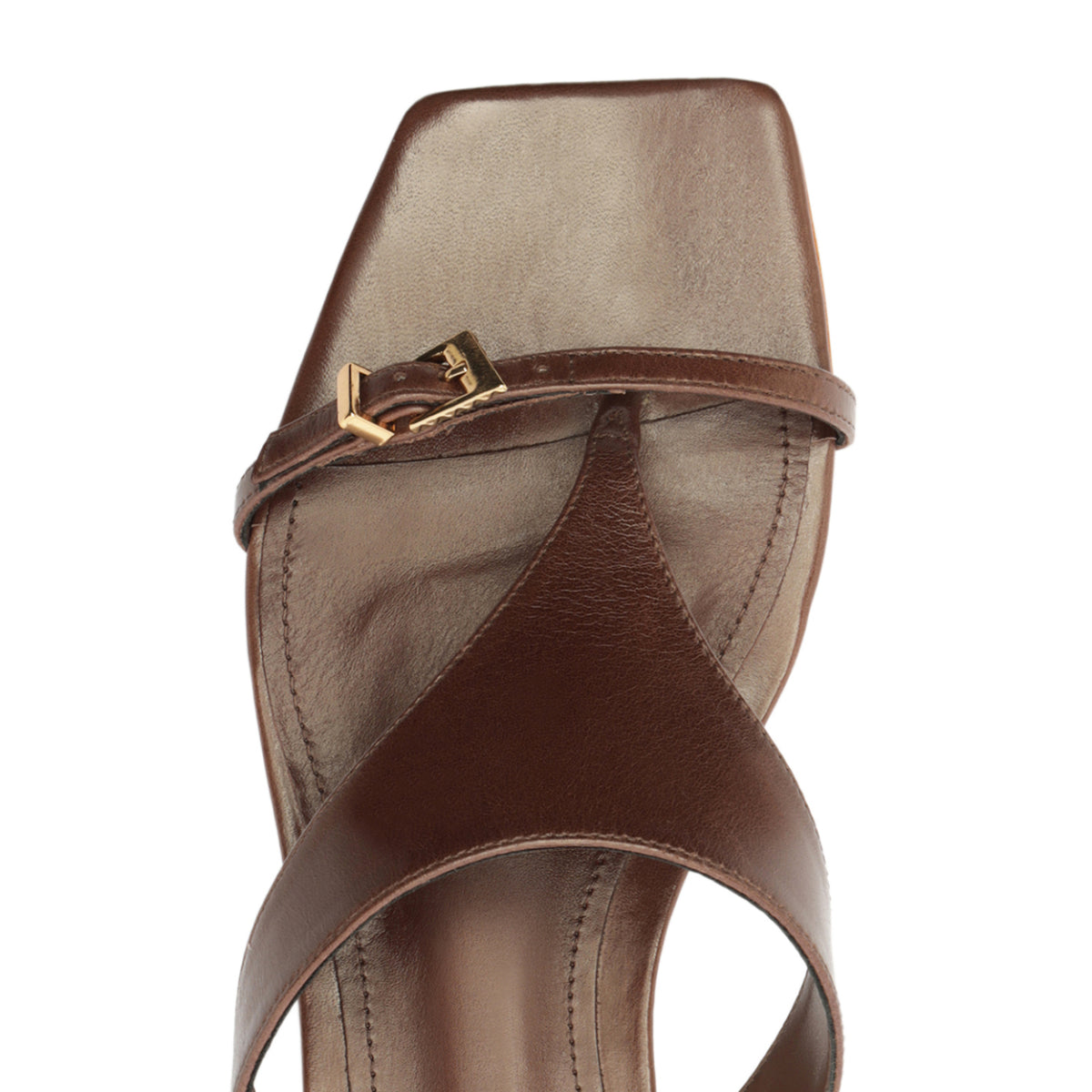 Tana Leather Sandal in Root Brown