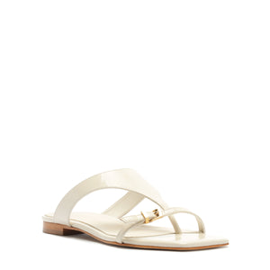 Tana Leather Sandal in Sugar White