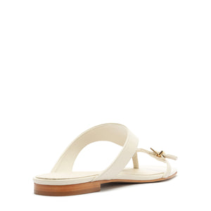 Tana Leather Sandal in Sugar White
