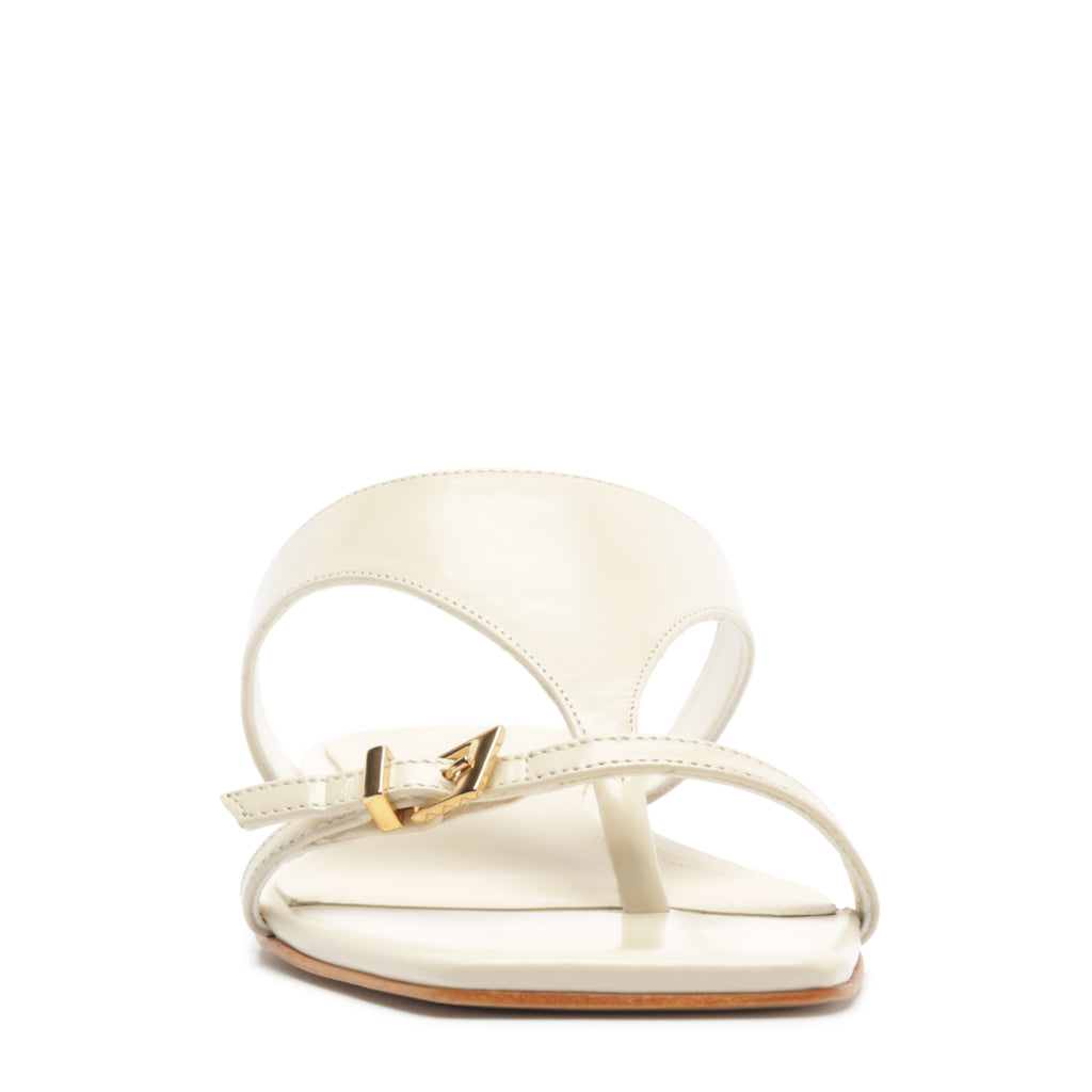 Tana Leather Sandal in Sugar White