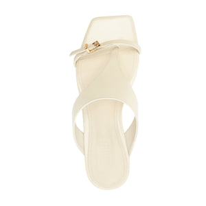 Tana Leather Sandal in Sugar White