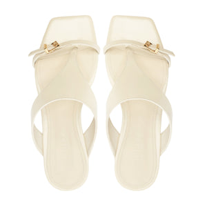 Tana Leather Sandal in Sugar White