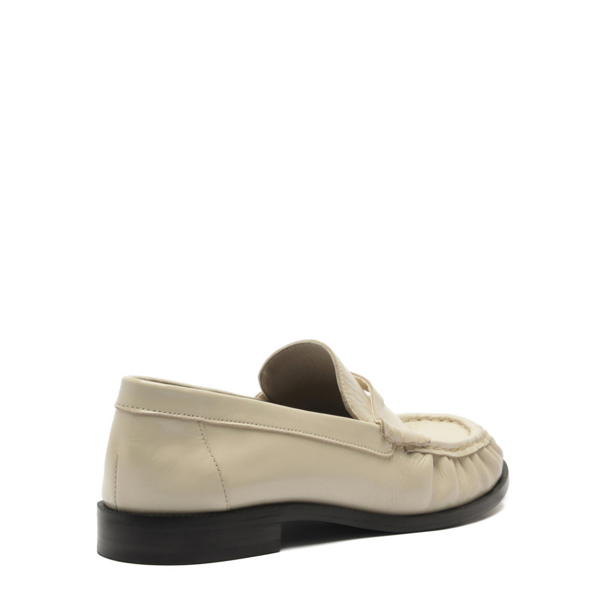 Tyche Patent Flat in Sugar White