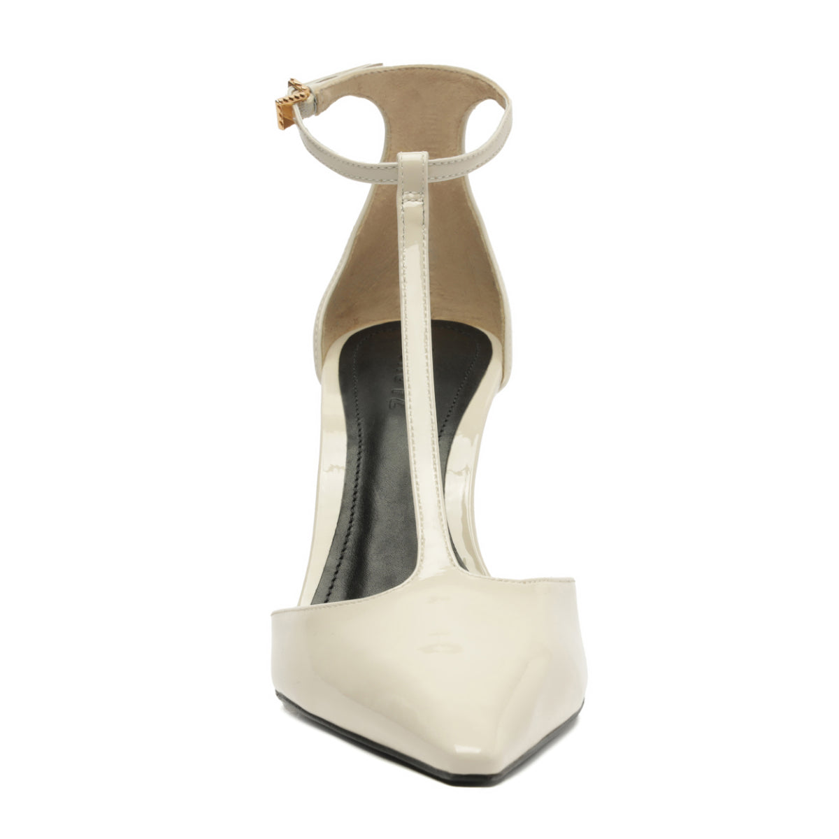Allure T Patent Pump in Sugar White