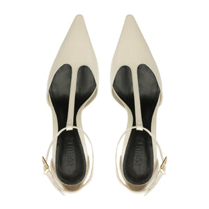 Allure T Patent Pump in Sugar White