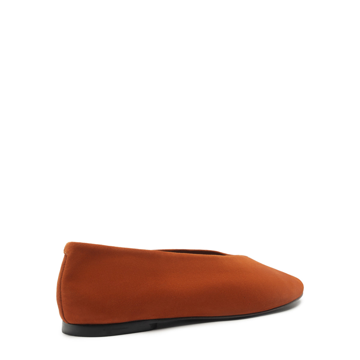 Courtney Suede Flat in Hazel Caramel
