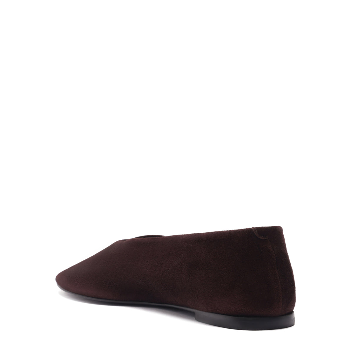 Courtney Suede Flat in Seal Brown
