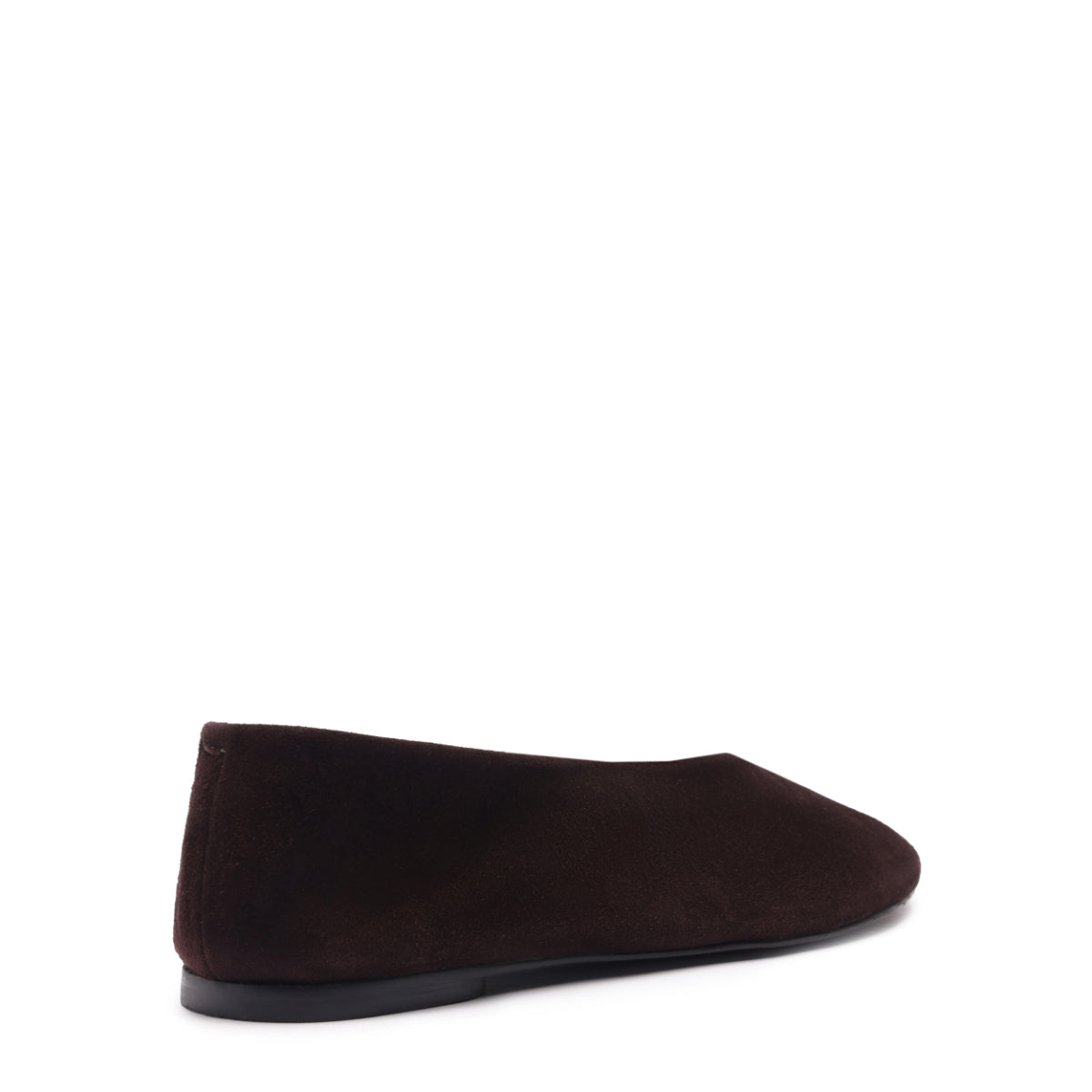 Courtney Suede Flat in Seal Brown