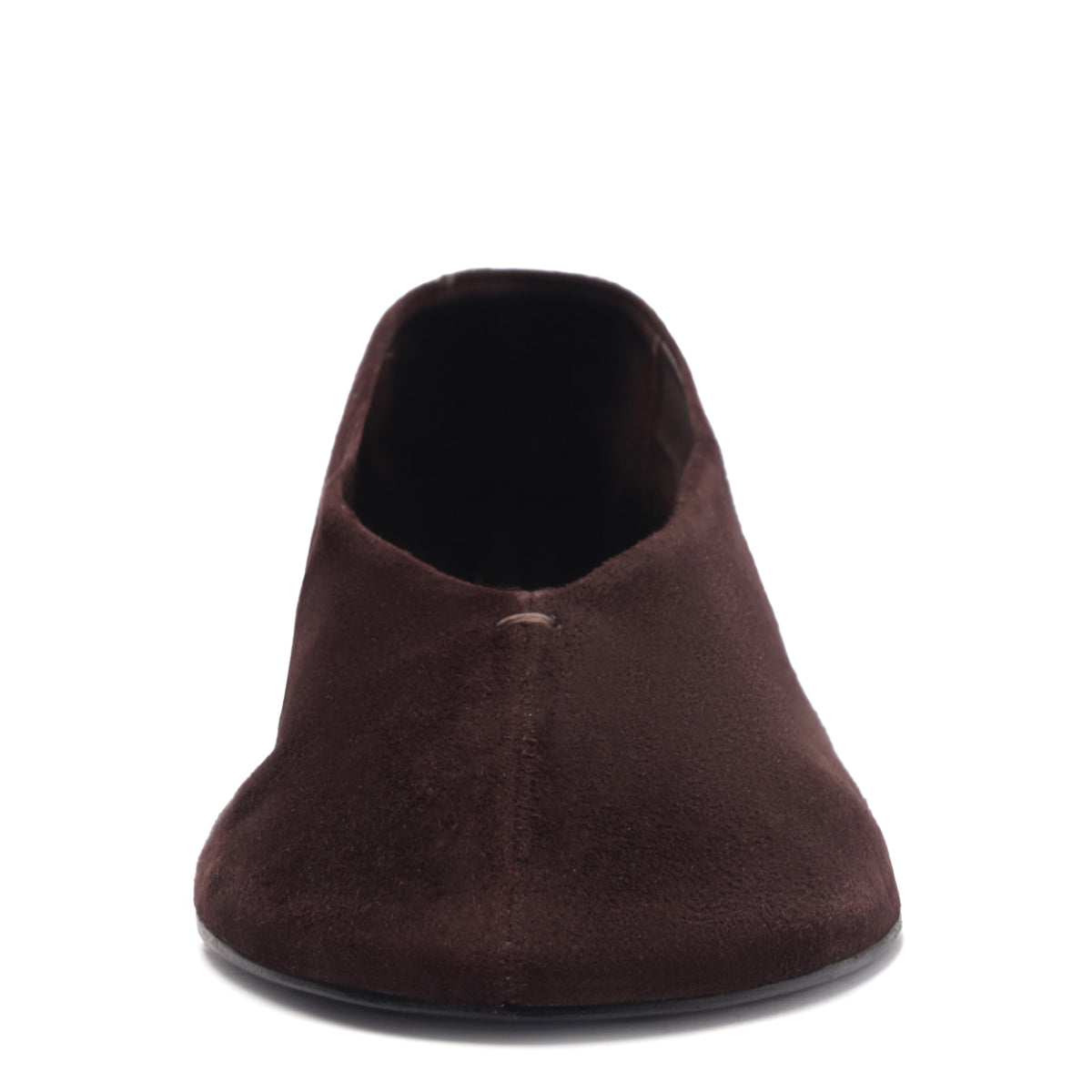 Courtney Suede Flat in Seal Brown