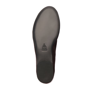 Courtney Suede Flat in Seal Brown