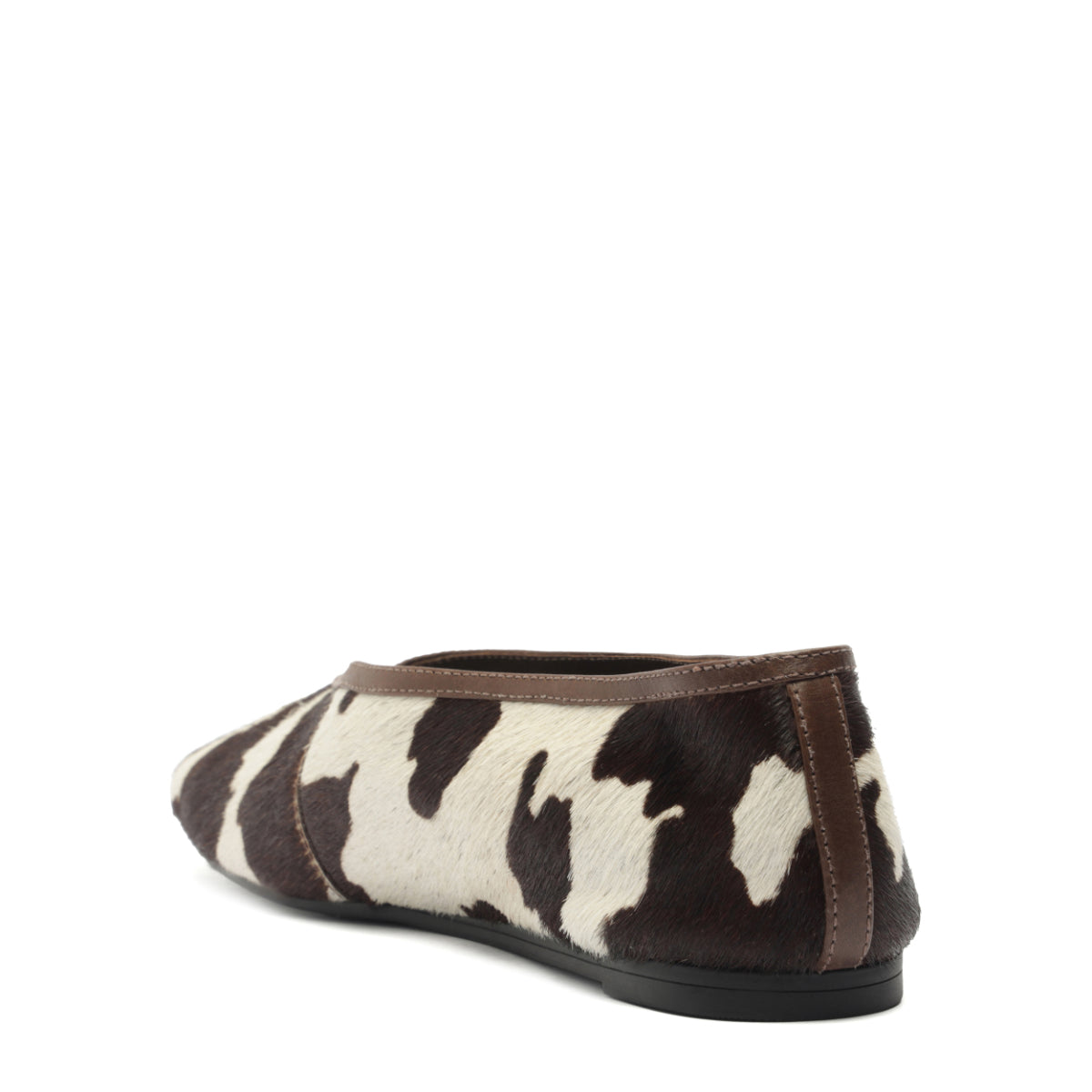 Courtney Hair Calf Flat in Multibrown/Seal Brown
