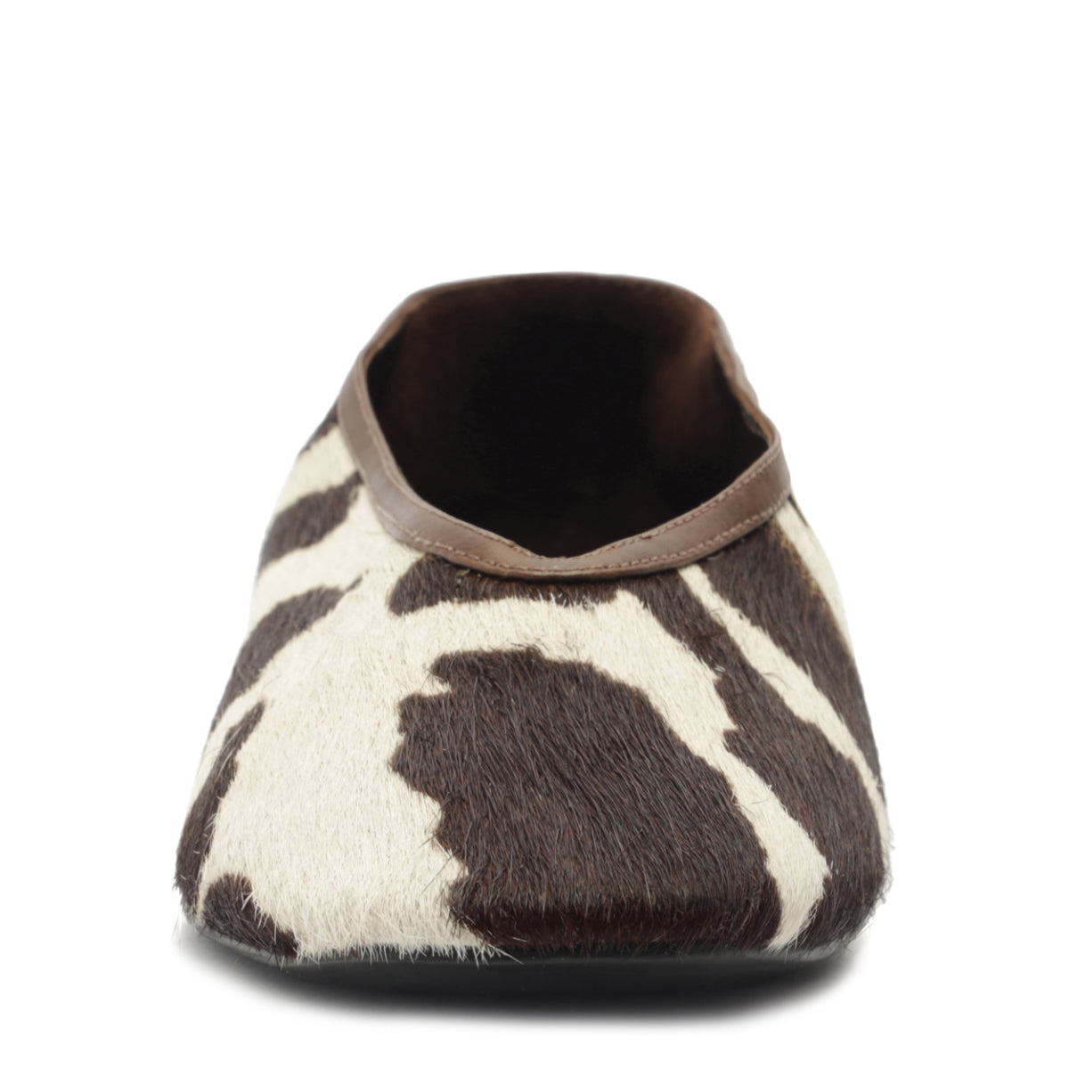 Courtney Hair Calf Flat in Multibrown/Seal Brown