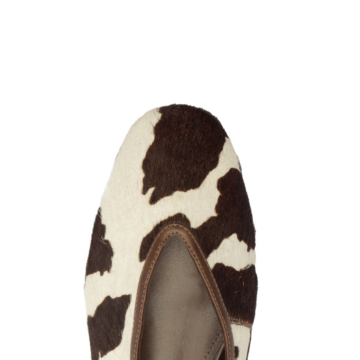 Courtney Hair Calf Flat in Multibrown/Seal Brown