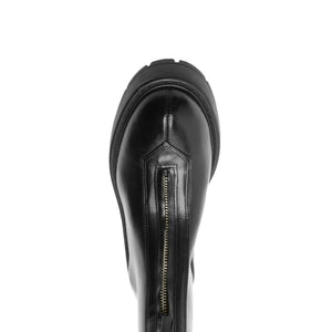 Farrah Leather Bootie in Black