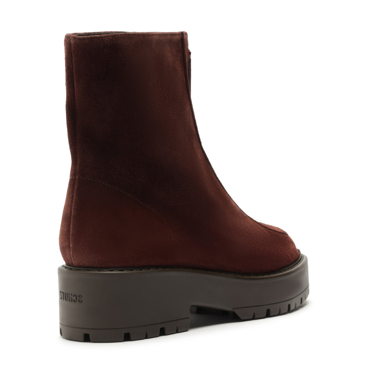 Farrah Leather Bootie in Root Brown