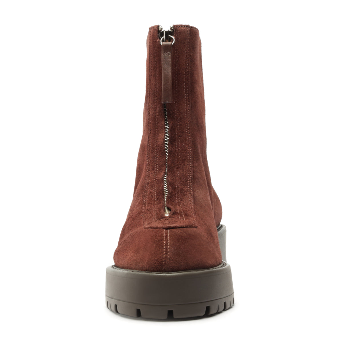 Farrah Leather Bootie in Root Brown