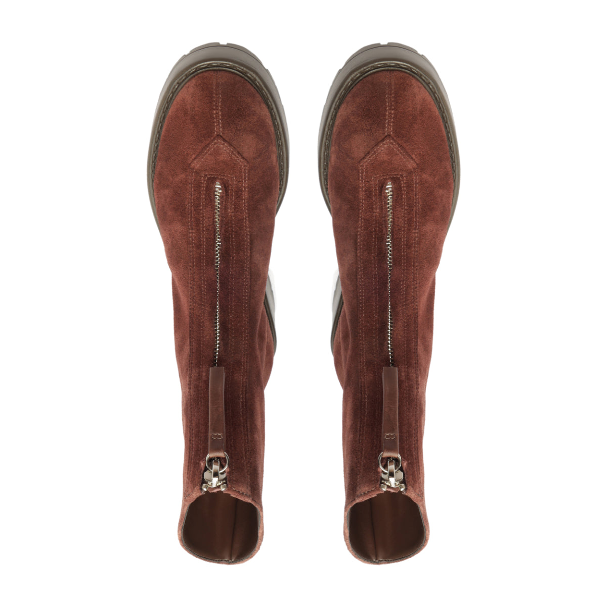 Farrah Leather Bootie in Root Brown