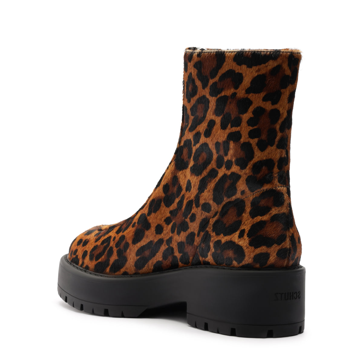 Farrah Hair Calf Bootie in Leopard