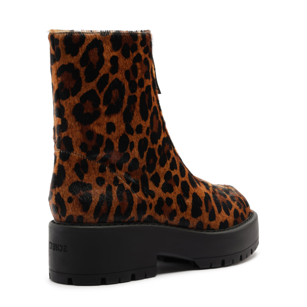 Farrah Hair Calf Bootie in Leopard
