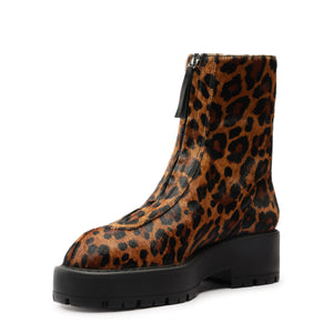 Farrah Hair Calf Bootie in Leopard