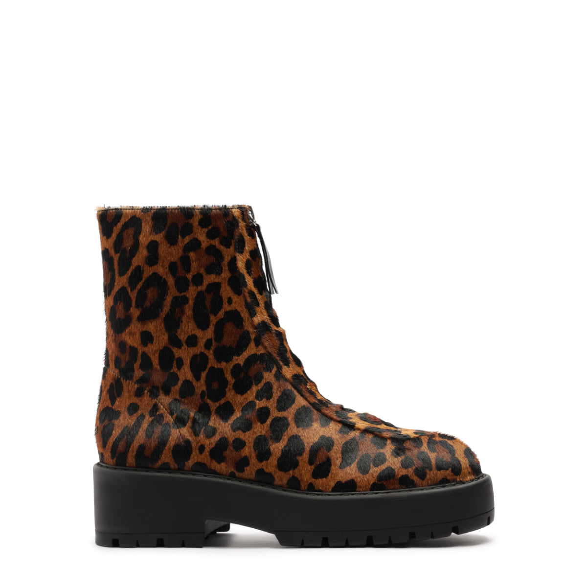 Farrah Hair Calf Bootie in Leopard