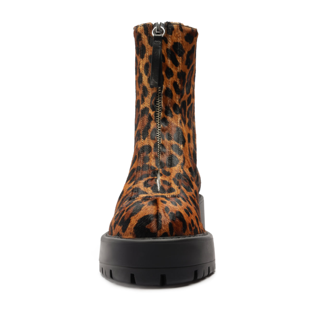 Farrah Hair Calf Bootie in Leopard