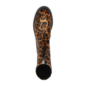 Farrah Hair Calf Bootie in Leopard