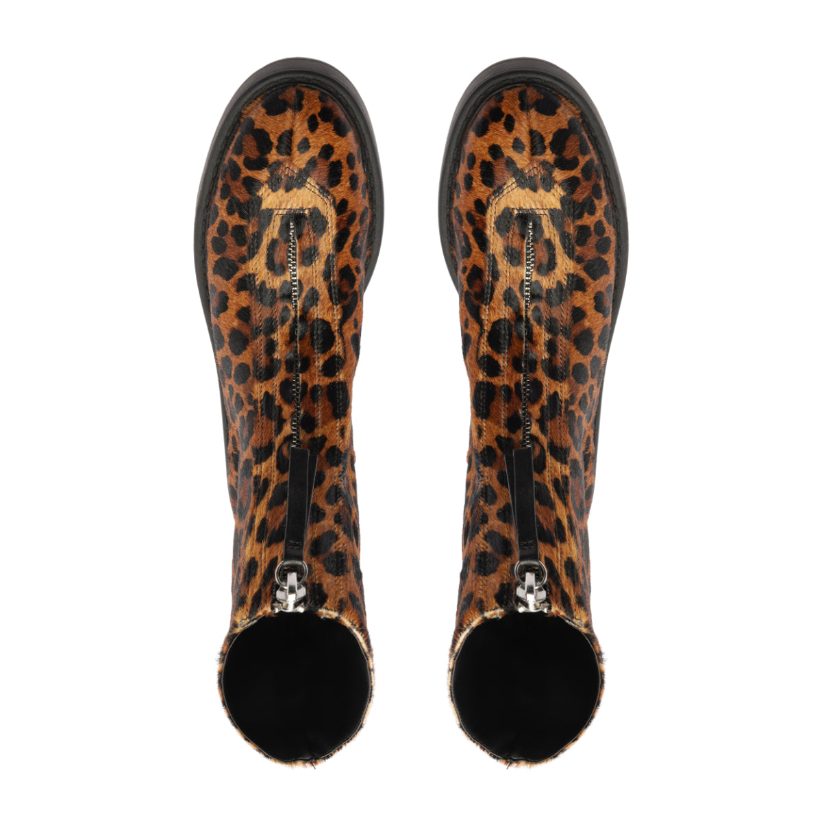 Farrah Hair Calf Bootie in Leopard