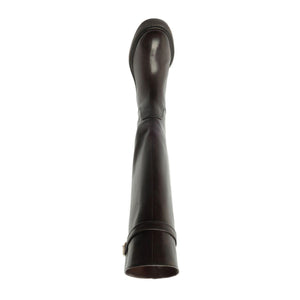 Bianca Leather Boot in Maplewood