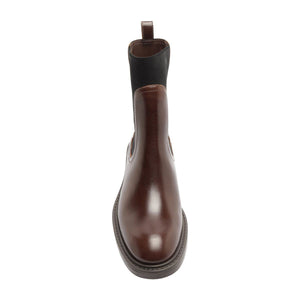 Olivia Bootie in Root Brown