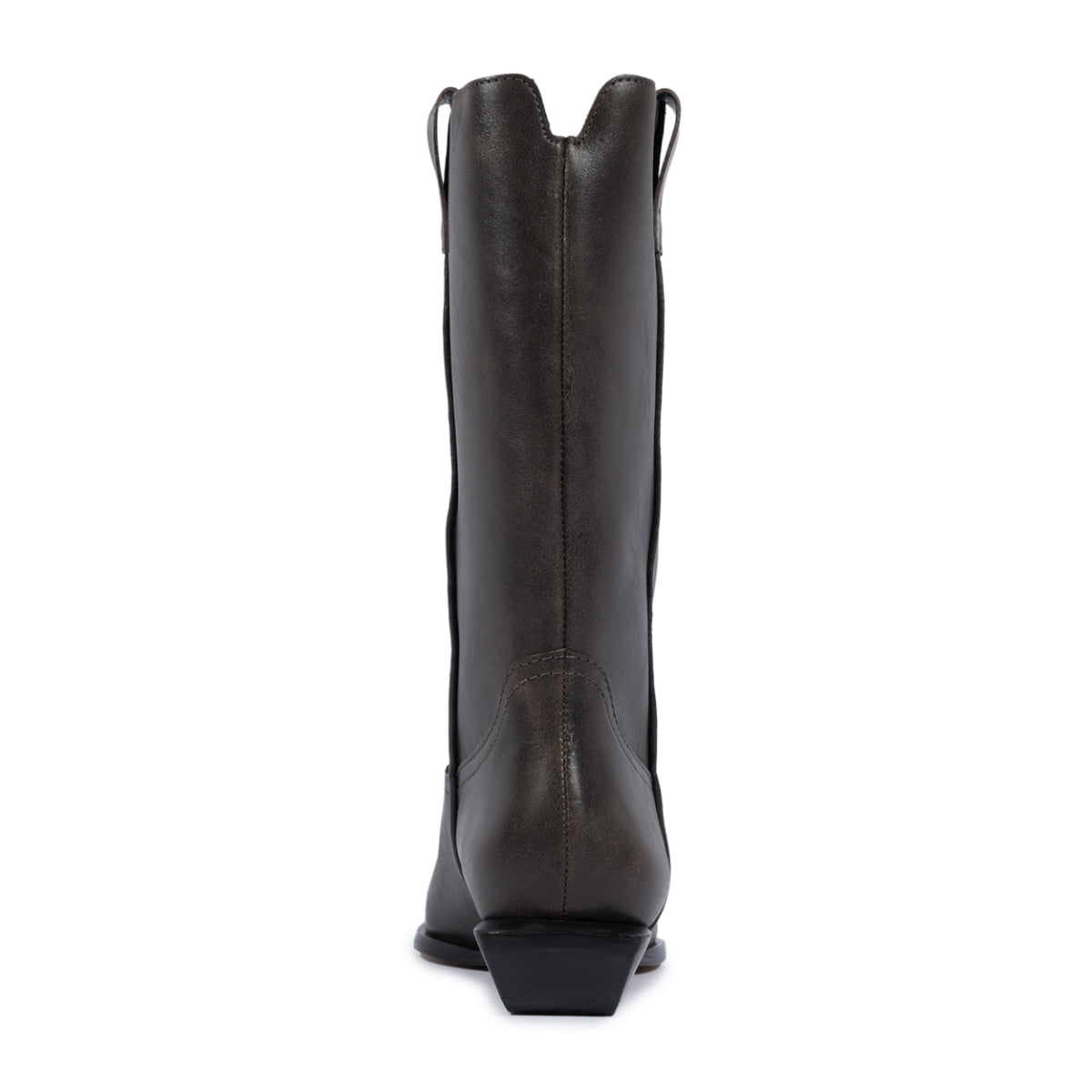 Ashley Leather Bootie in Root Brown