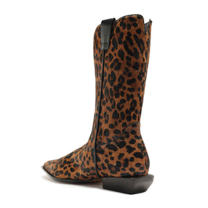 Ashley Hair Calf Bootie in Leopard